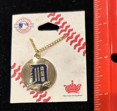 NUEVO Collar Logotipo de los Tigres de Detroit - Joyería con Licencia MLB - NUEVO EN STOCK ANTIGUO Foto 1 de 3