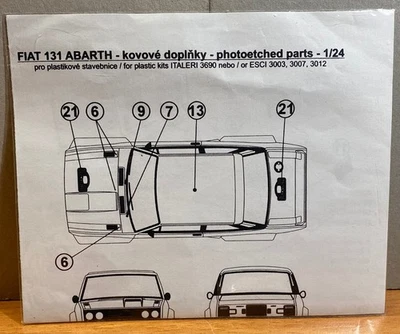REJI MODEL 1/24 - Ref:1008 - FOTOINCISIONI x FIAT 131 ABARTH - Immagine 1 di 4