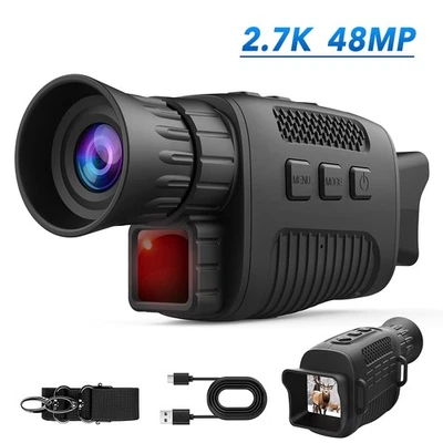 2.7K 850nm IR Night Vision Binoculars Hunting Goggles Recorder Infrared Camera - image 1 of 4