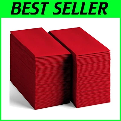 Servilletas para toallas rojas para invitados, desechables, paquete de 200, 12x17 pulgadas Foto 1 de 4