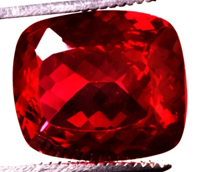 29.5 Cts. Natural Mozambique Red Ruby Cushion Shape Certified Gemstone - Image 1 of 4