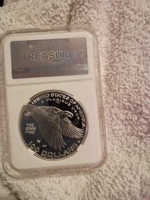 2017-P 1 OZ Medalla de Plata Libertad Americana Calificada por NGC como PF70 Prueba Inversa Foto 1 de 2