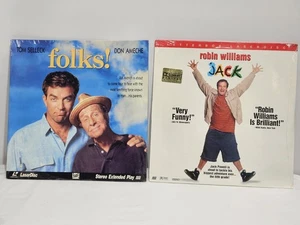 2 Laserdiscs  JACK Robin Williams & FOLKS Tom Selleck BOTH NEW SEALED - Picture 1 of 10