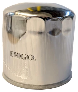 Emgo Oil Filter Chrome Spin On for Suzuki 1985-87 GSXR750 1986 Cavalcade GV1400G - Picture 1 of 2