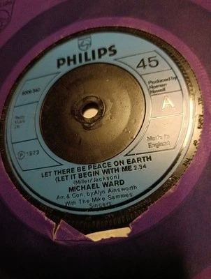Michael Ward  ‎– Let There Be Peace On Earth.  7" NM - Image 1 of 3