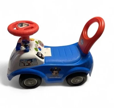Disney ~ Kiddieland ~ Mickey Mouse ~ Coche de policía Juguete ~ Paseo ~ Caminante de bebé Foto 1 de 4