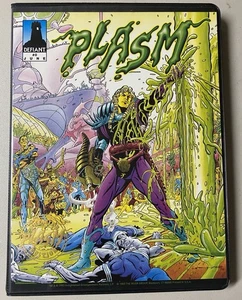 PLASM #0 PREMIER BINDER SET W/CARDS & SPLATTERBALL COMIC (1993) DEFIANT, NM - Bild 1 von 17