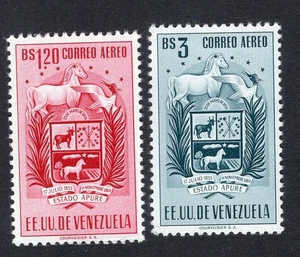 Venezuela 1953 stamp Mi#1024-25 MH CV=19$ - Picture 1 of 2