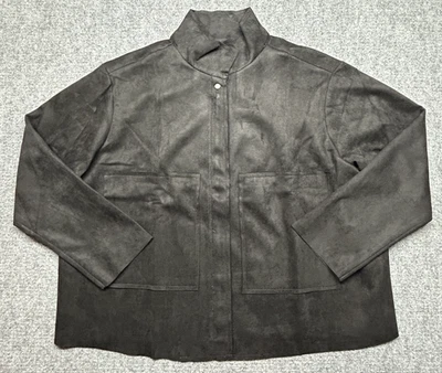 Marla Wynne куртка женщин 1 X искусственной замши мягкий эластичной полный молнии карманы шик новый - Изображение 1 из 4