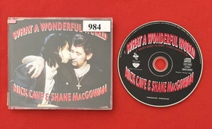 NICK CAVE SHANE MACGOWAN WHAT A WONDERFUL WORLD 1992 BON ÉTAT MAXI SINGLE CD - Picture 1 of 4