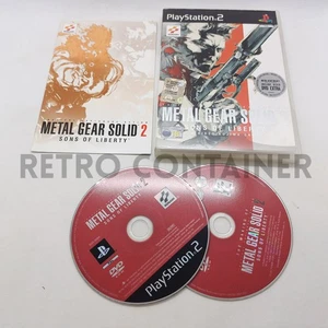 Vintage Game SONY PLAYSTATION 2 PS2 - Metal Gear Solid 2 Sons of Liberty - Picture 1 of 1