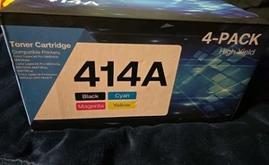 4 PACK Toner for HP 414A W2020A Color Laserjet Pro M479 M454dw No Chip Ex 12/26 - Picture 1 of 1