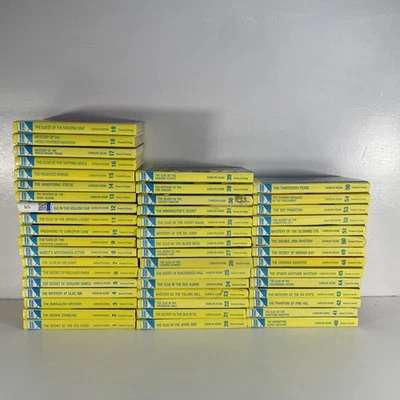 Lot of 48 Nancy Drew Books 1-56 Missing 8 Vols Carolyn Keene Glossy Flashlight - Image 1 of 4