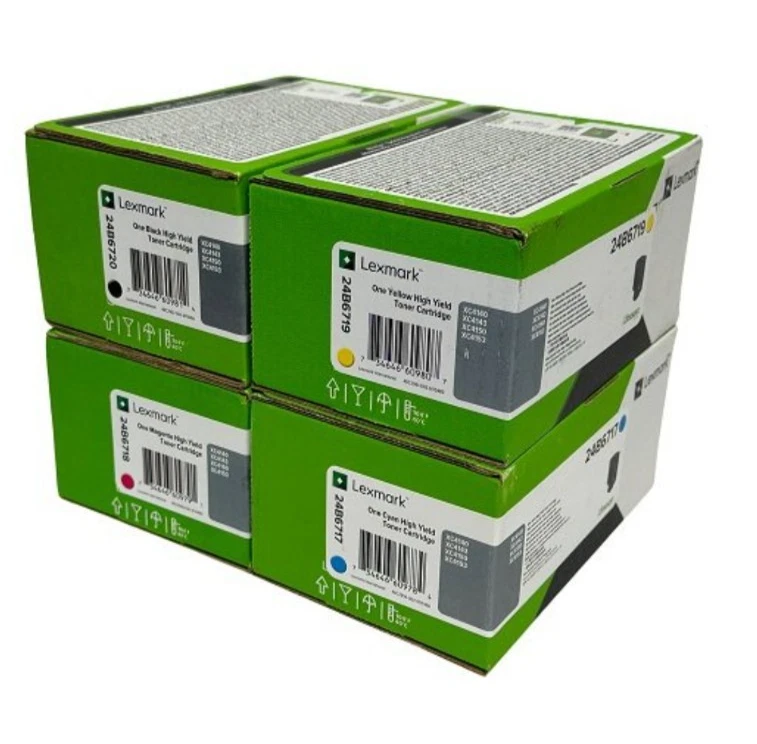 Lexmark 24B6717 24B6718 24B6719 24B6720 XC4140 XC4150 HY Toner Set - Image 1 of 1