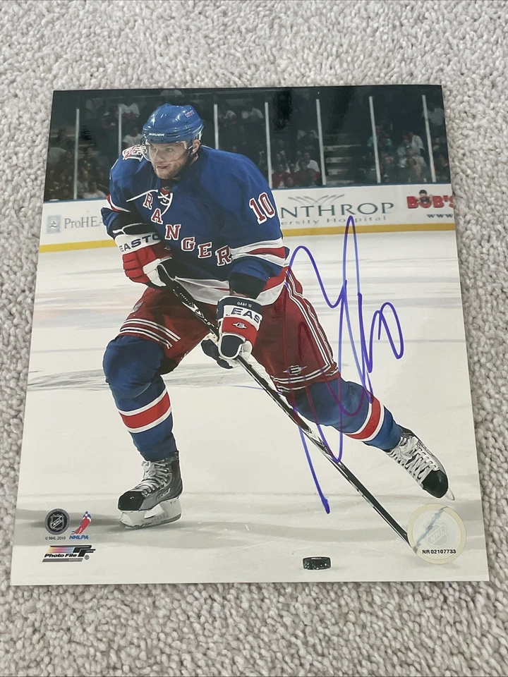 Фотография Мариан Габорик с автографом 8x10 легендарный хоккей New York Rangers НХЛ - Изображение 1 из 1