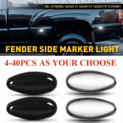 For 1999-2014 Silverado Sierra 2500HD 3500HD Dually Bed LED Side Marker Light US - Image 1 of 4