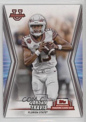 2023 Topps International Trading Card Day Football Base Jordan Travis #NTCD-BF6 - Image 1 of 2