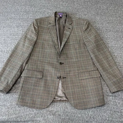 Blazer The Savile Row Co London para Hombres 44R Marrón a Cuadros Mezcla de Lana Bromley Foto 1 de 4