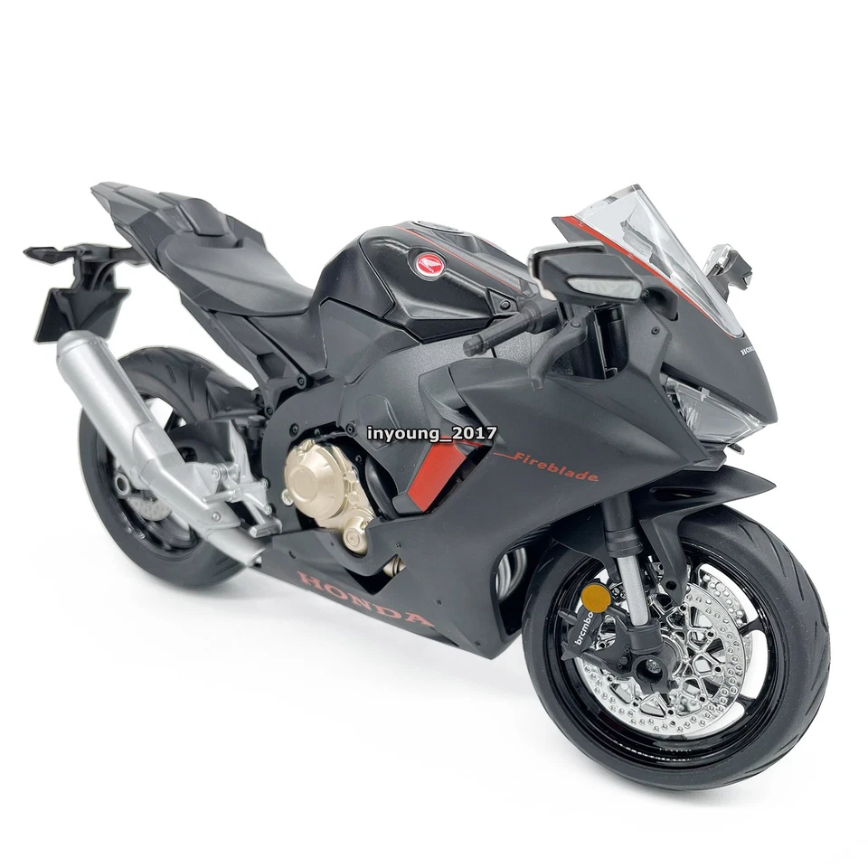 1:9 Honda CBR1000RR HRC Motorcycle Model Diecast Toy Motorcycle for Boys Black - Image 1 of 4