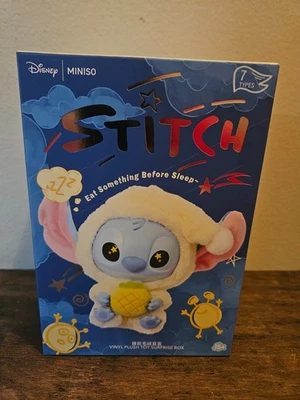 Miniso Stitch Eat Something Before Sleep Series Disney Figura Vinilo Caja Ciega Foto 1 de 4