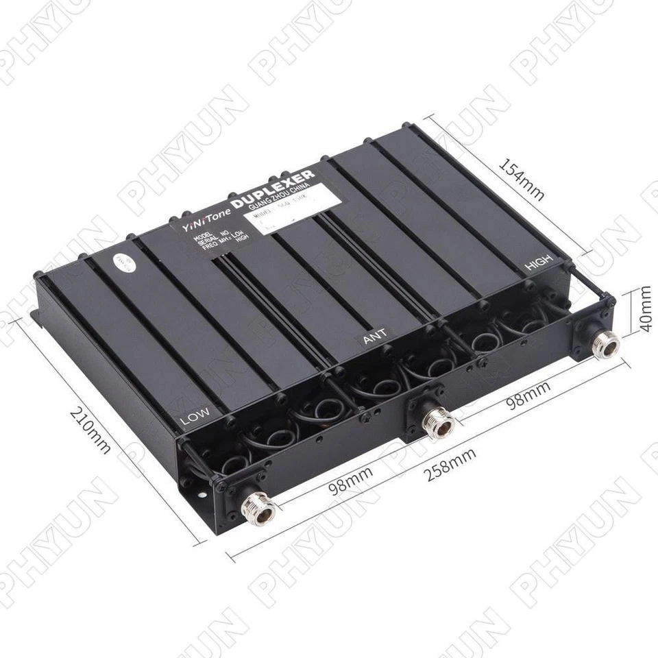 100W UHF 8 Cavity Duplexer N Connector FREE Tune Radio Repeater 400-520MHz 50Ω - Image 1 of 4