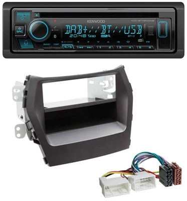 Kenwood Bluetooth DAB CD MP3 USB Autoradio für Hyundai Santa Fe (ab 2012) - Bild 1 von 4