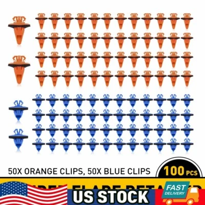 100x Fender Wheel Flare Moulding Clips Retainer Kit For Toyota Tacoma FJ Cruiser - Image 1 of 4