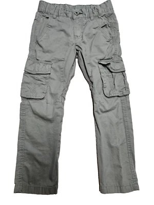 Pantalones ajustados de diseñador UC of Benetton ligeros cintura ajustable gris suave talla 6-7 Foto 1 de 4