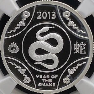 AUSTRALIA. 2013, Dollar, Silver - NGC PF69 - Year of the Snake 🐍, RARE - Picture 1 of 8
