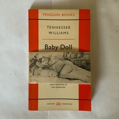 Baby Doll (with pictorial band) by Tennessee Williams 1957 Penguin, 1st printing Foto 1 de 4