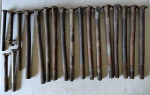 19 Vintage Steel Carriage Bolt - longest 8" Misc. Sizes Lot - Picture 1 of 13