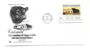 JH 1504 Rural America Angus Cattle ArtCraft FDC - Picture 1 of 1