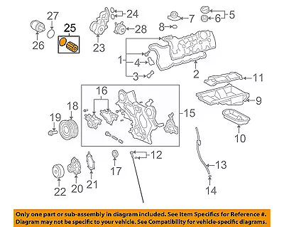 Filtro de aceite de motor Lexus TOYOTA OEM 08-14 IS F 0415251010 Foto 1 de 2