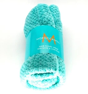 MoroccanOil Microfiber Hair Towel Wrap Aqua Blue Green - Picture 1 of 3