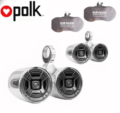2x Altavoz Wakeboard Doble Pulido Polk DB652 300W Altavoz Marino con Cubiertas Gratis Foto 1 de 4