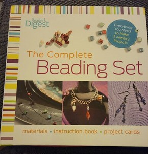 Readers Digest-The Complete Beading Set-Techniques, Projects, How To Book. New