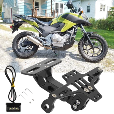 Soporte de matrícula eliminador de guardabarros luz trasera LED para Honda NC700X NC750X Foto 1 de 4