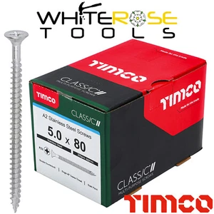 TIMCO Classic Multi Purpose Screws A2 Stainless Steel Double Countersunk Boxed - Picture 1 of 47