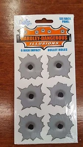Hardley Dangerous Illusions Decal 6- EXTREME BULLET HOLES **2PK** - Picture 1 of 1