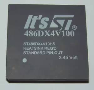 It ́s ST 486 DX4-100 MHz CPU 486DX4V100 SGS Thomson Hecho en Canadá/Cyrix - Imagen 1 de 3