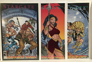 Stargate Doomsday World #1-3 Set (#2 Foil Cover) VF+ 1st Print Entity Comics