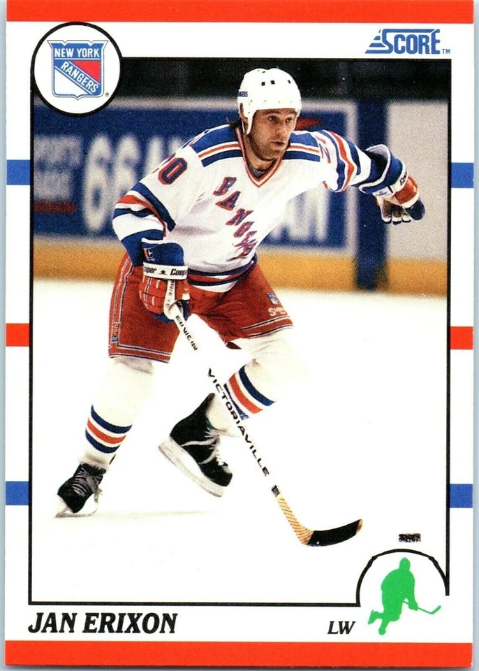 1990-91 SCORE NHL HOCKEY Trading Card #272 - Jan Erixon, New York Rangers 🤩 - Image 1 of 1