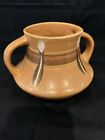 Reproduction Roseville Pottery, Monticello, Double Handle Vase Made In Japan