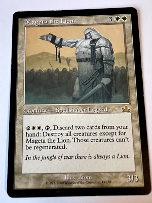 MTG Magic The Gathering Prophecy Mageta the Lion Rare LP - Image 1 of 2