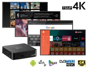 Telesystem TS UP 4K Android Smart Media TV Box Satélite HD Freeview T2 WiFi - Imagen 1 de 4