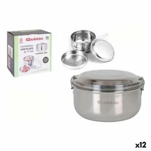 Porta Pranzo Rotondo con Coperchio Quttin Acciaio inossidabile Acciaio 17 cm (12 - Foto 1 di 4