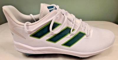 Chuteiras de beisebol Adidas masculinas 13 Adizero Afterburner 8 verde branco equipe verde - Imagem 1 de 4
