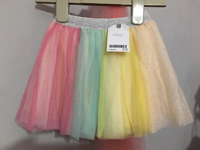 New Baby Girls Next Pastel Rainbow Tutu Skirt 3-6m🎀 - Image 1 of 4