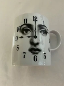 Fornasetti Rosenthal Coffee Mug Julia Cup Clock Dekor Temi E Variazioni Motiv 1 - Picture 1 of 6