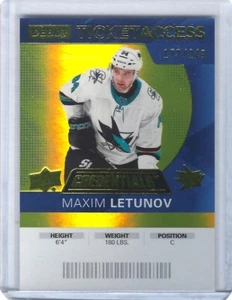 2020-21 Upper Deck Credentials Yellow #74 Maxim Letunov 177/249 - Picture 1 of 2